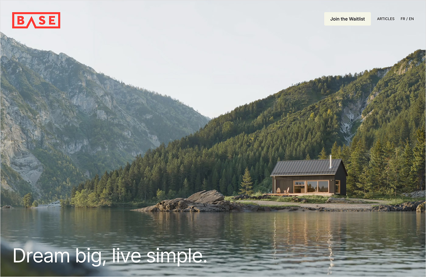 Base Habitation – Let the wild in. Find your Base.ウェブサイトの画面キャプチャ画像