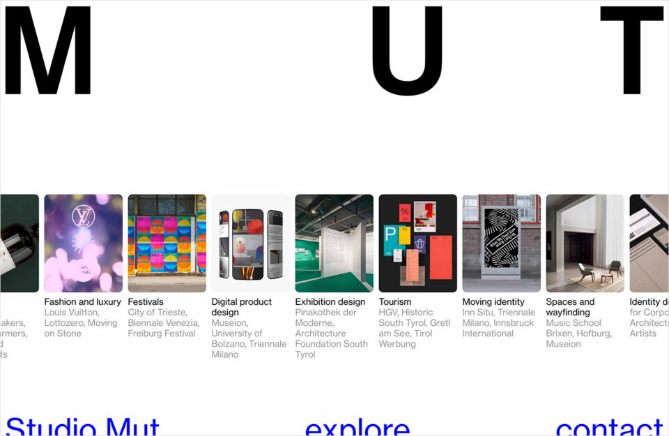 Studio Mutウェブサイトの画面キャプチャ画像