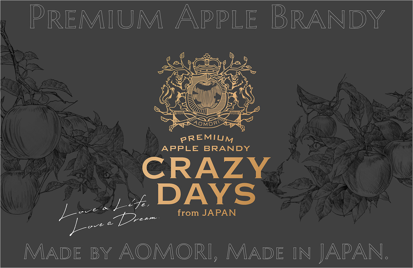 CRAZY DAYS｜Premium apple brandyウェブサイトの画面キャプチャ画像