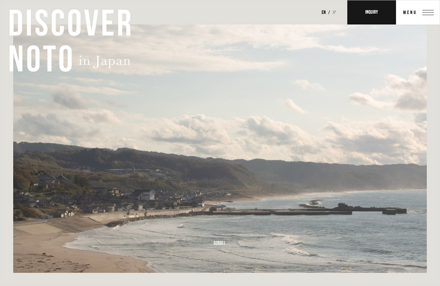 Discover Noto in Japan | NOTO DMCウェブサイトの画面キャプチャ画像