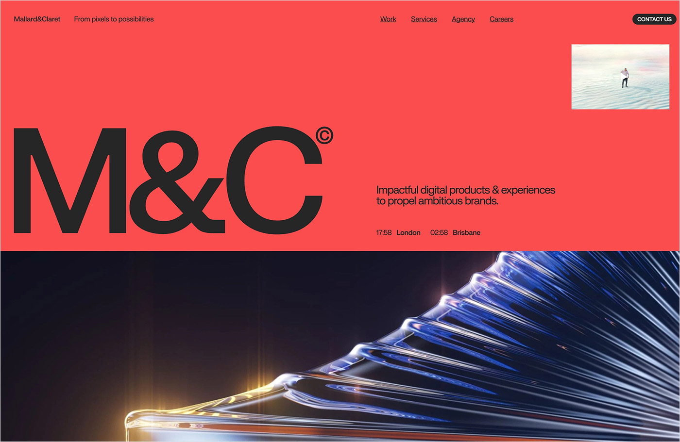 Mallard & Claret – Creative Website Design & Development Londonウェブサイトの画面キャプチャ画像