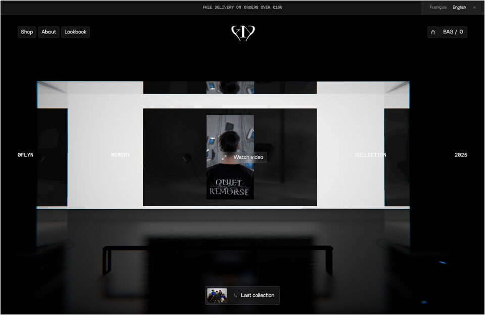 OFLYN | Independent Boutique – Premium Streetwearウェブサイトの画面キャプチャ画像