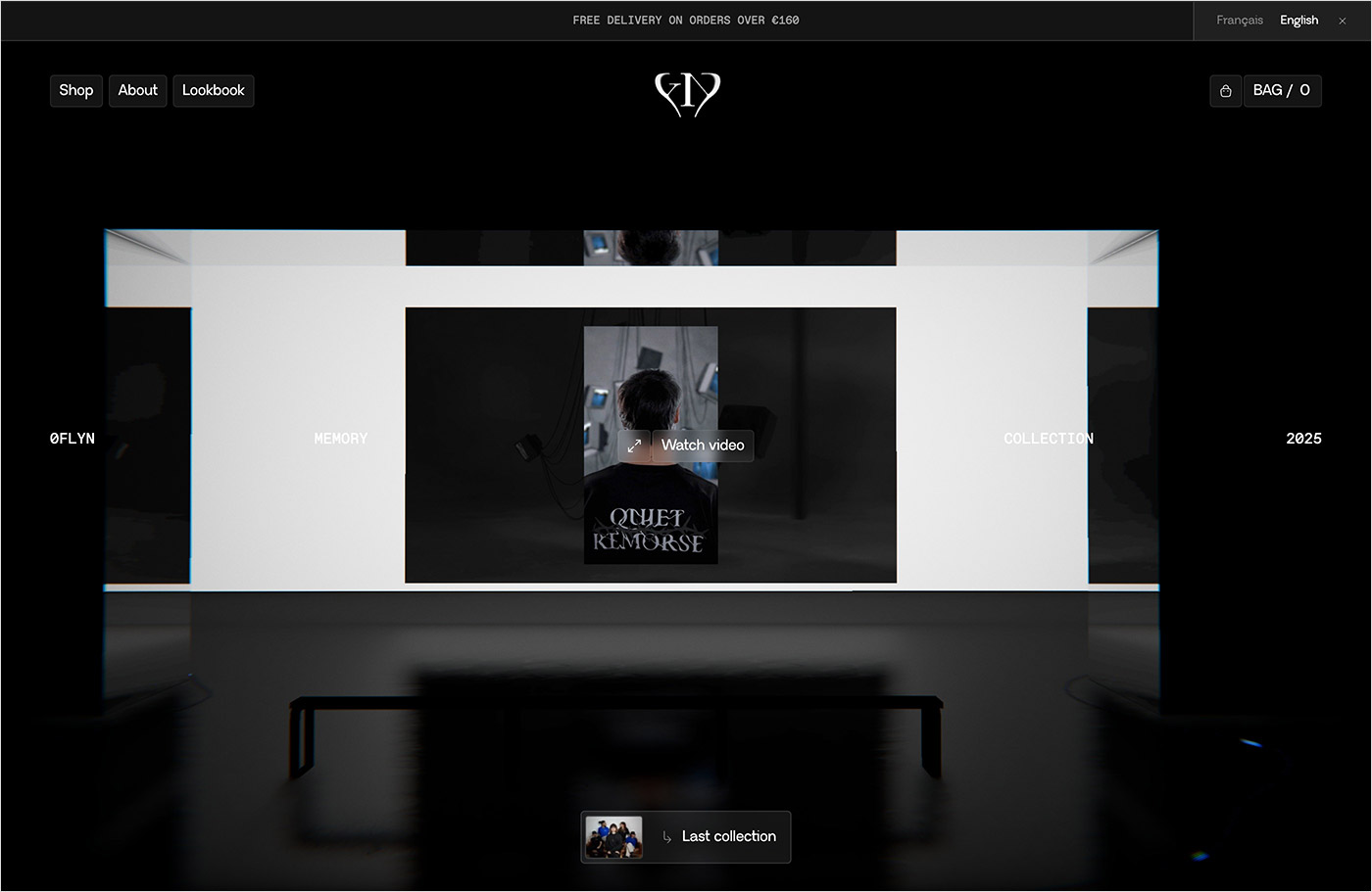 OFLYN | Independent Boutique – Premium Streetwearウェブサイトの画面キャプチャ画像