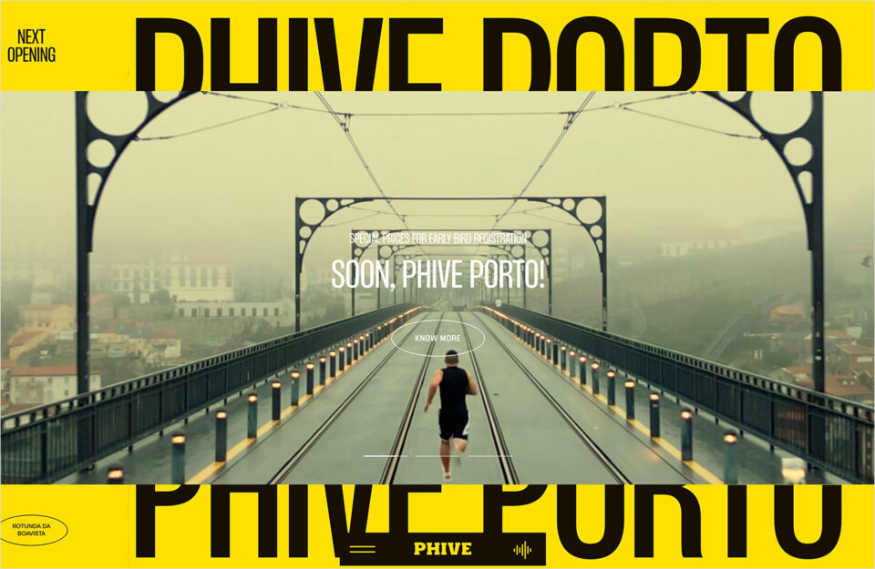 Phive — It’s not just fitness. It’s living fullyウェブサイトの画面キャプチャ画像