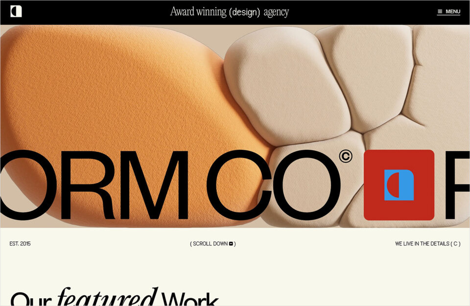 Reform Collective | Digital Design Agencyウェブサイトの画面キャプチャ画像