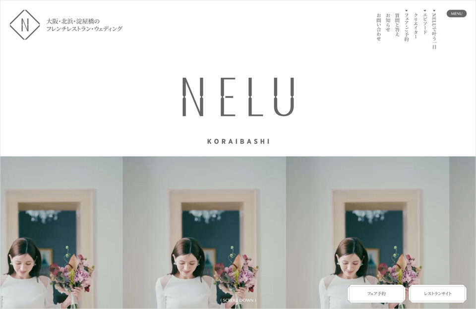 NELUウェブサイトの画面キャプチャ画像