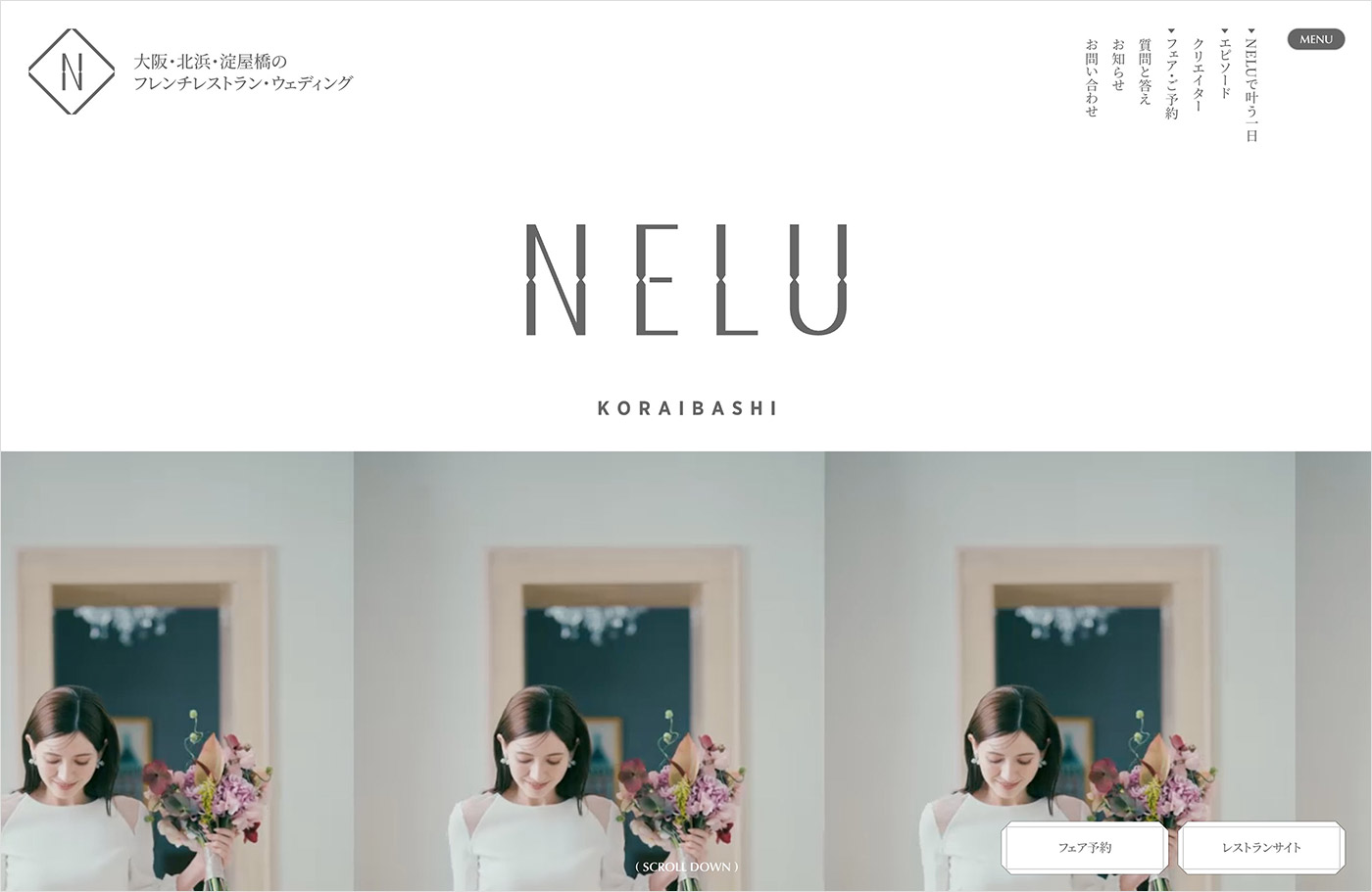NELUウェブサイトの画面キャプチャ画像