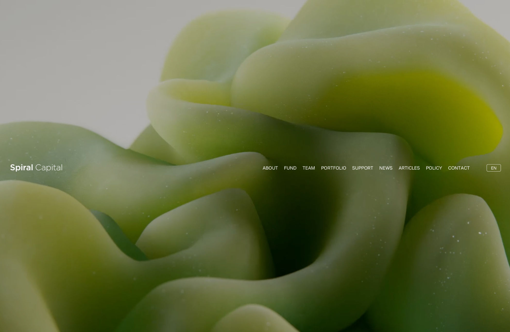 Spiral Capital, Inc.ウェブサイトの画面キャプチャ画像