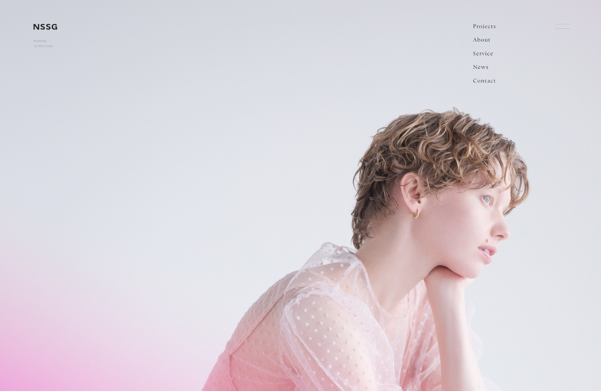 NSSG – Branding, Art Directionウェブサイトの画面キャプチャ画像