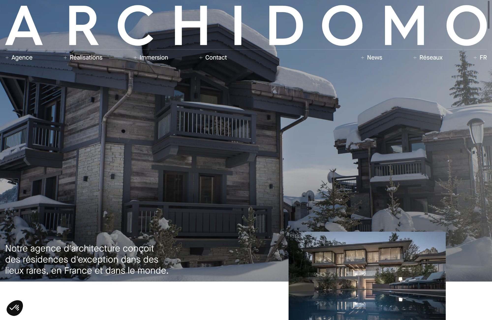 Archidomoウェブサイトの画面キャプチャ画像