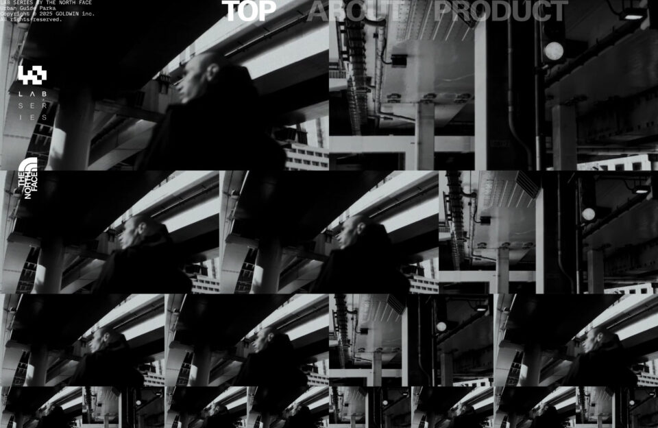 THE NORTH FACE | LAB SERIESウェブサイトの画面キャプチャ画像