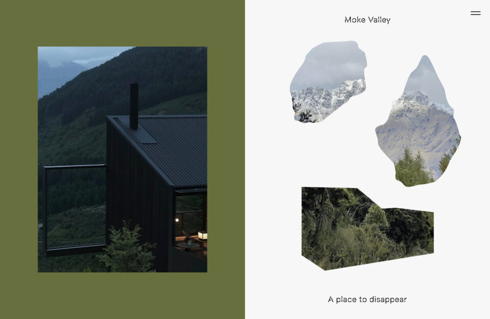 Moke Valley Cabinウェブサイトの画面キャプチャ画像