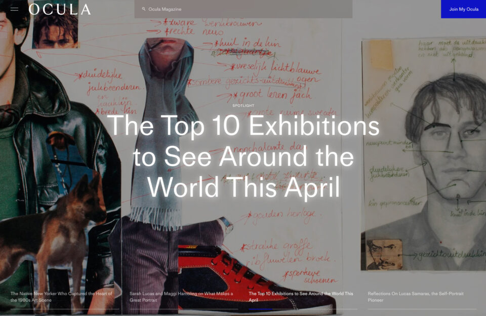 Ocula | Discover the Best of Contemporary Art Nowウェブサイトの画面キャプチャ画像