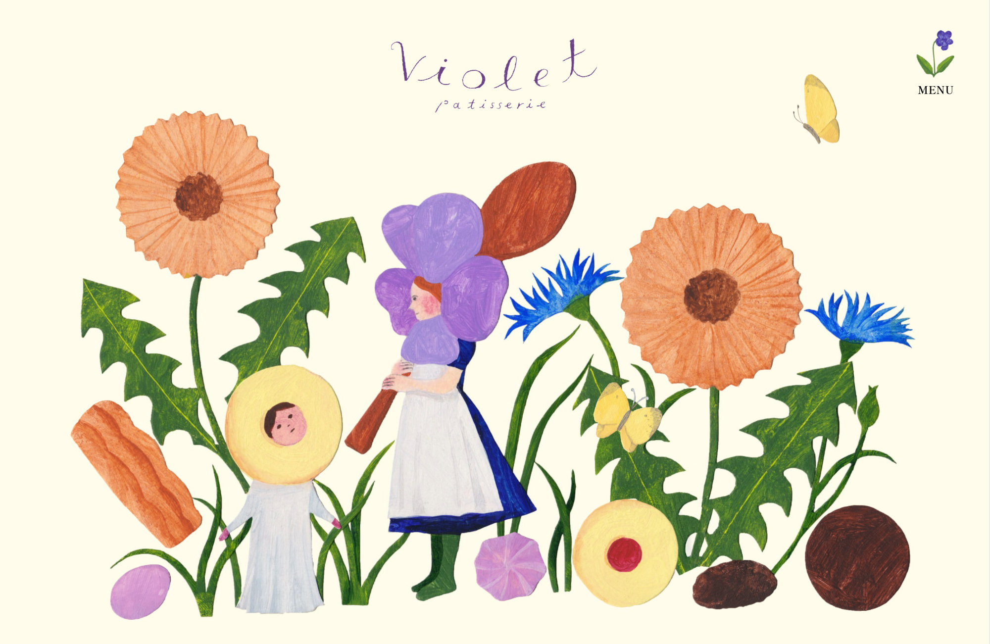 violetウェブサイトの画面キャプチャ画像