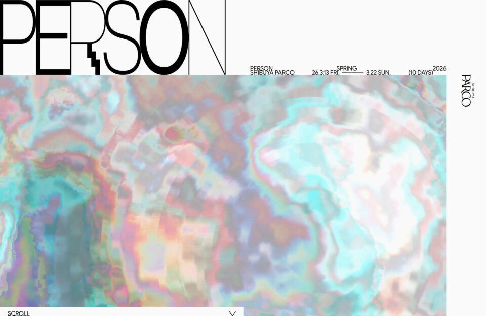 SHIBUYA PARCO PERSONウェブサイトの画面キャプチャ画像