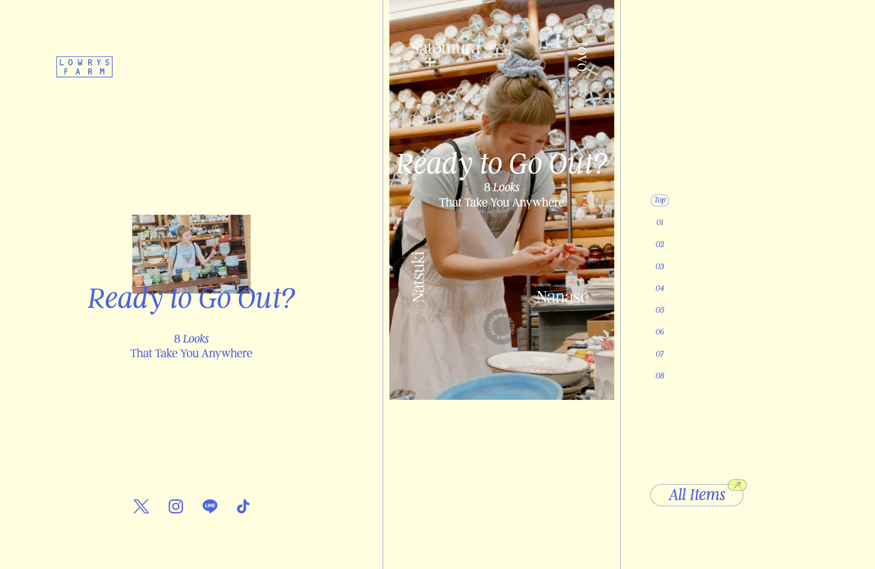 Ready to Go Out?ウェブサイトの画面キャプチャ画像