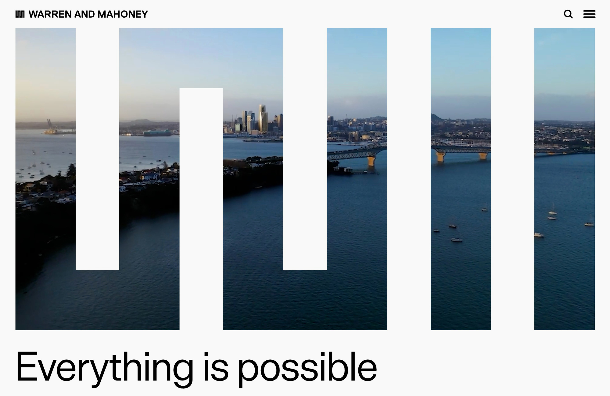 Warren & Mahoney Architects | Warren and Mahoneyウェブサイトの画面キャプチャ画像