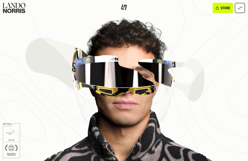 2025 McLaren Formula 1 Driver — Lando Norrisウェブサイトの画面キャプチャ画像
