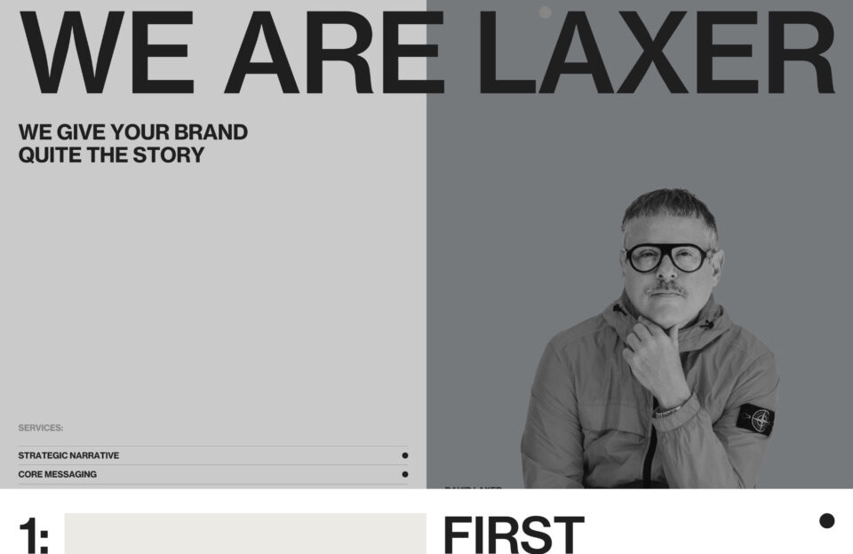 Laxer Brandsウェブサイトの画面キャプチャ画像