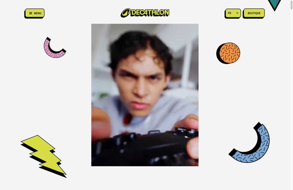 Decathlon Yestalgiaウェブサイトの画面キャプチャ画像