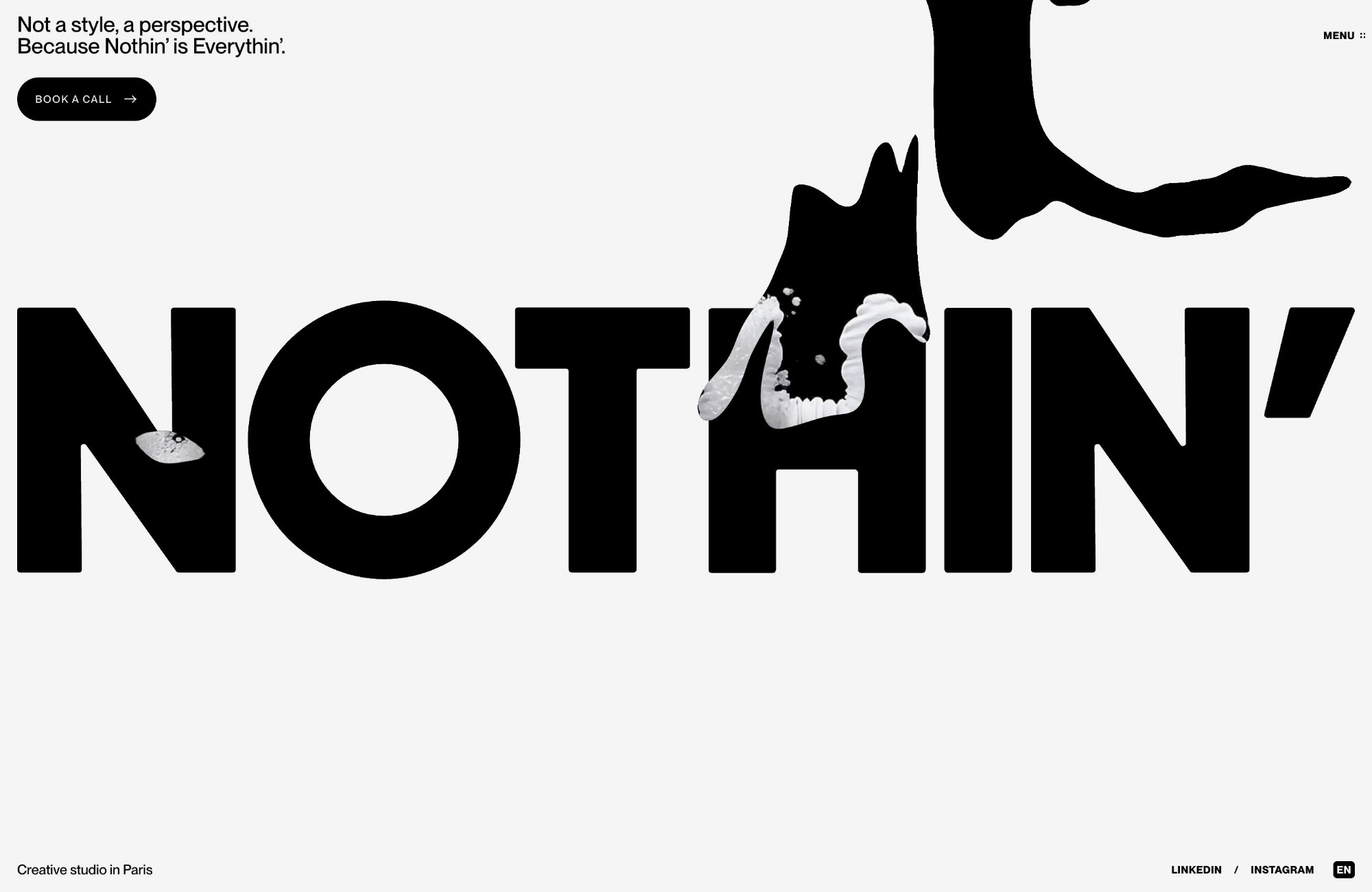 Nothinウェブサイトの画面キャプチャ画像