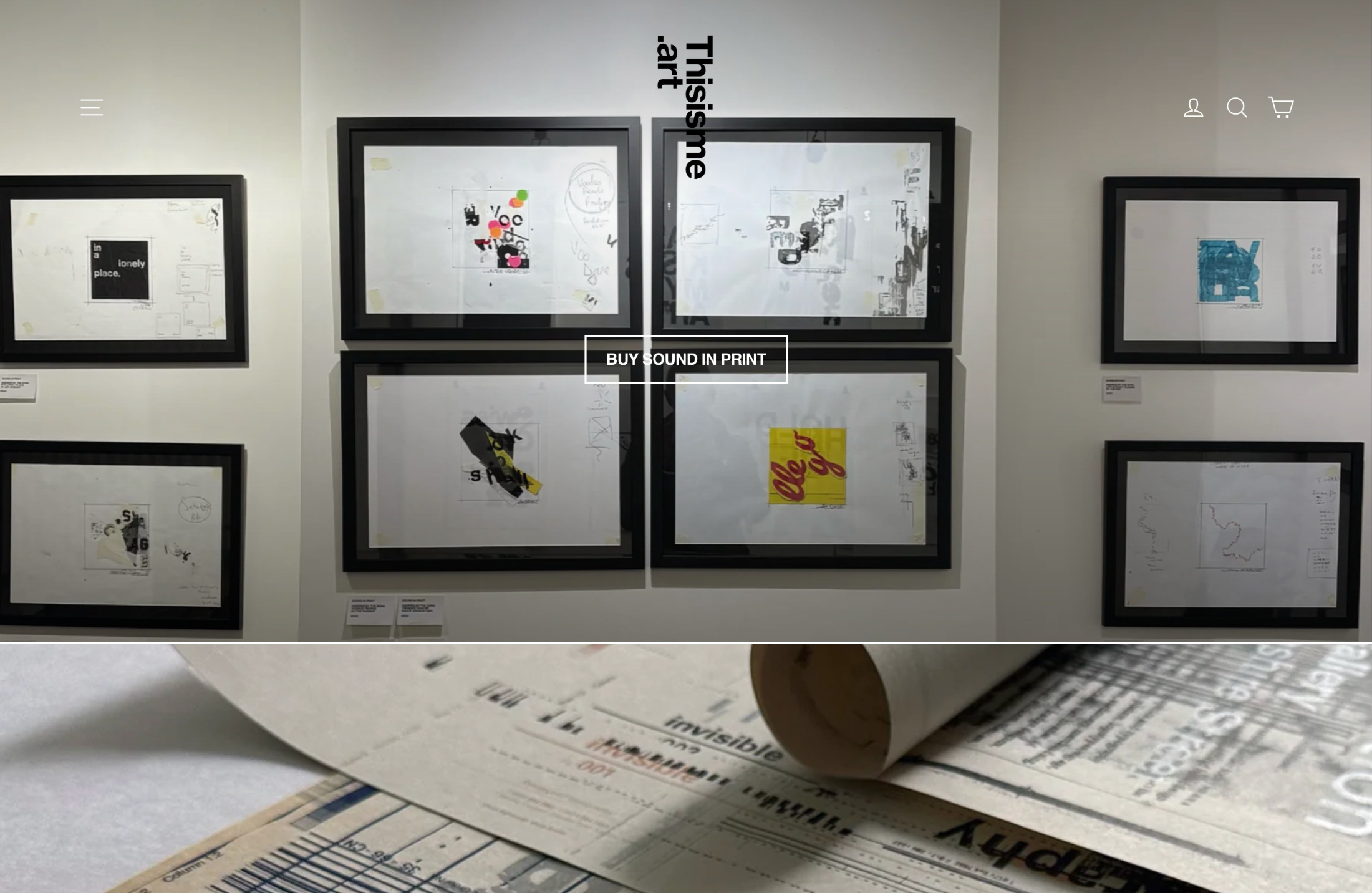 Thisisme.artウェブサイトの画面キャプチャ画像
